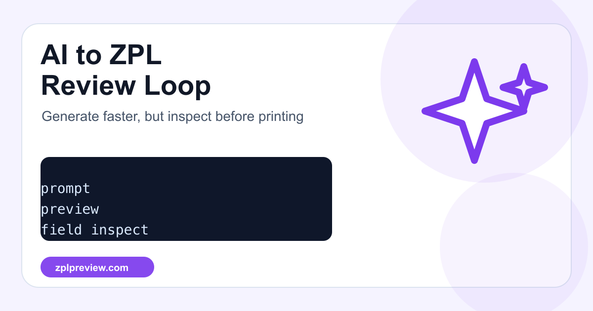 Using AI to Draft ZPL: A Practical Review Loop, Not a Magic Printer cover