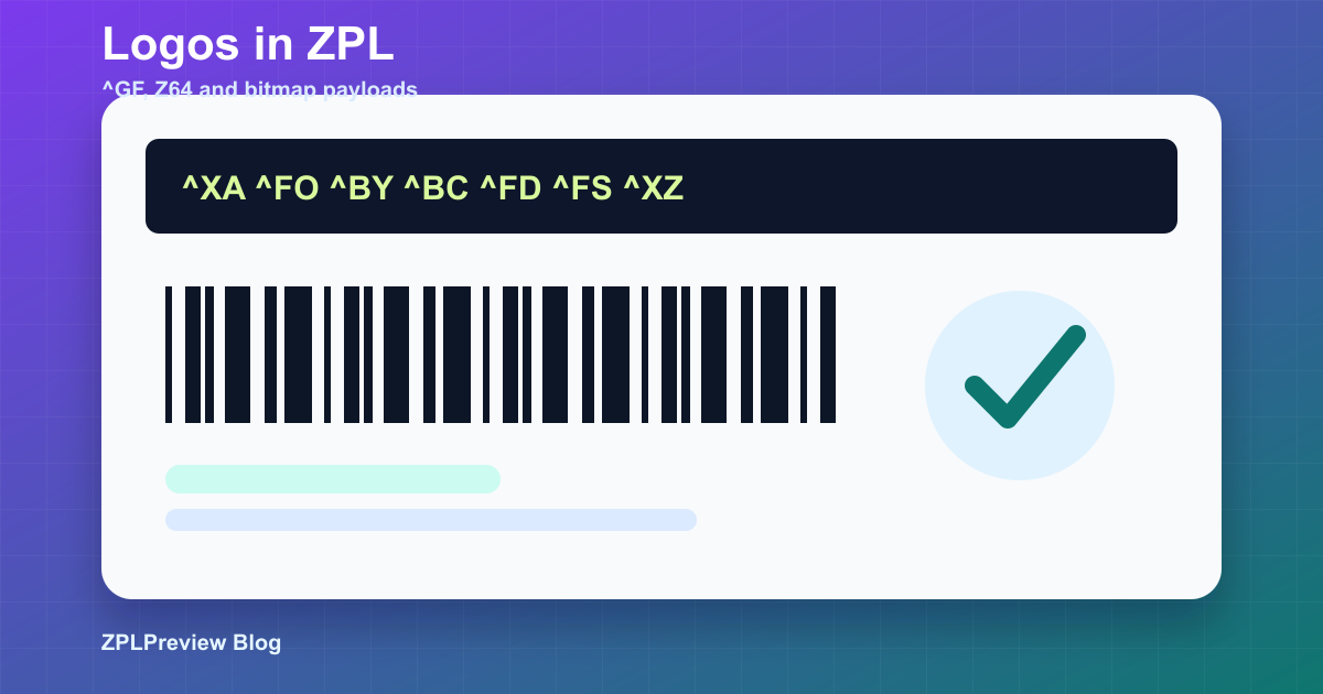 Adding a logo to a Zebra label with ZPL graphics